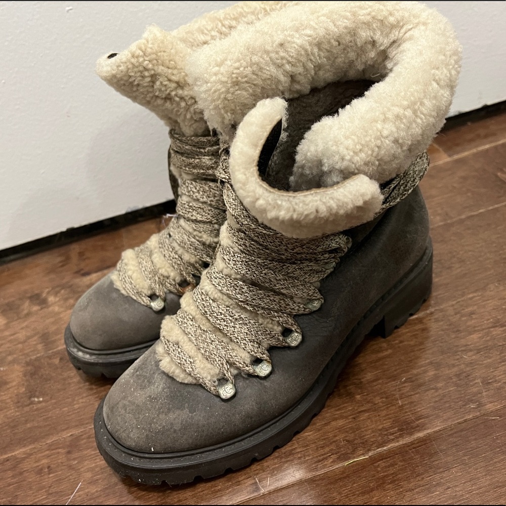 Barneys New York Shearling-Lined Garnet Boots